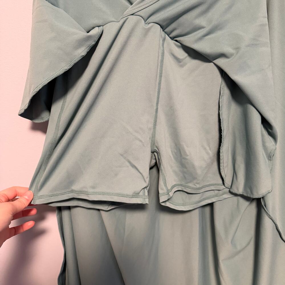 Halara High Waisted Drawstring 2-in-1 Flowy Flare Maxi Casual Skirt Pockets XS - Picture 6 of 9